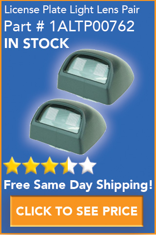 License Plate Light Lens Pair